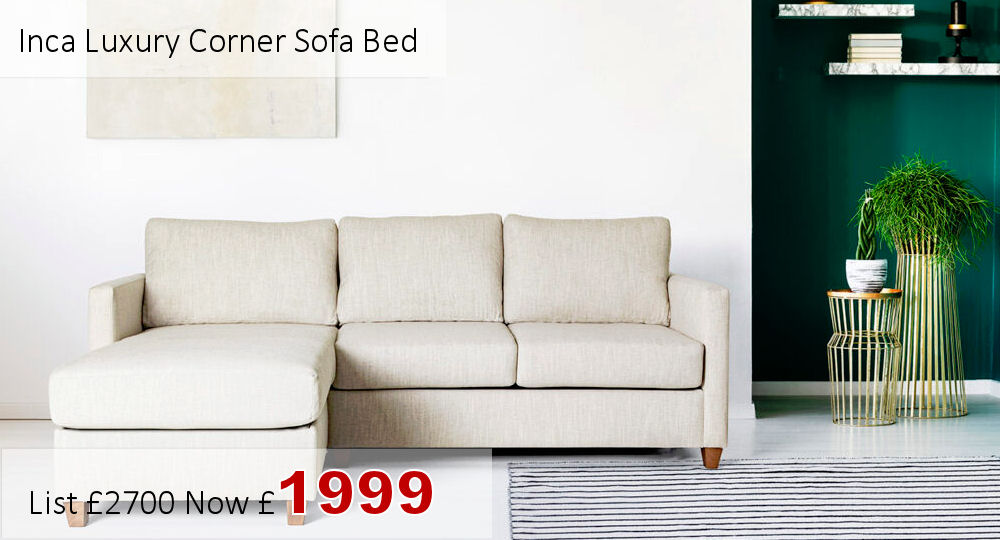 gainsborough inca luxury corner sofa bed