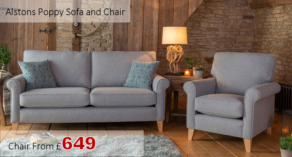 alstons poppy sofa and chair